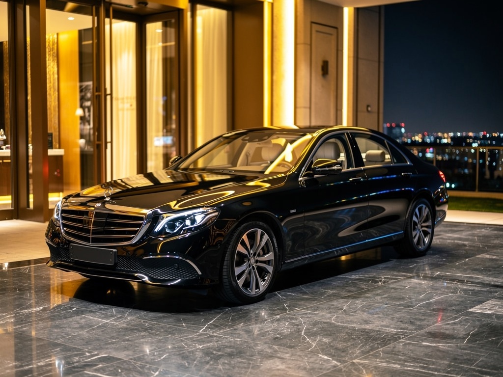 Black Business Class Sedan
