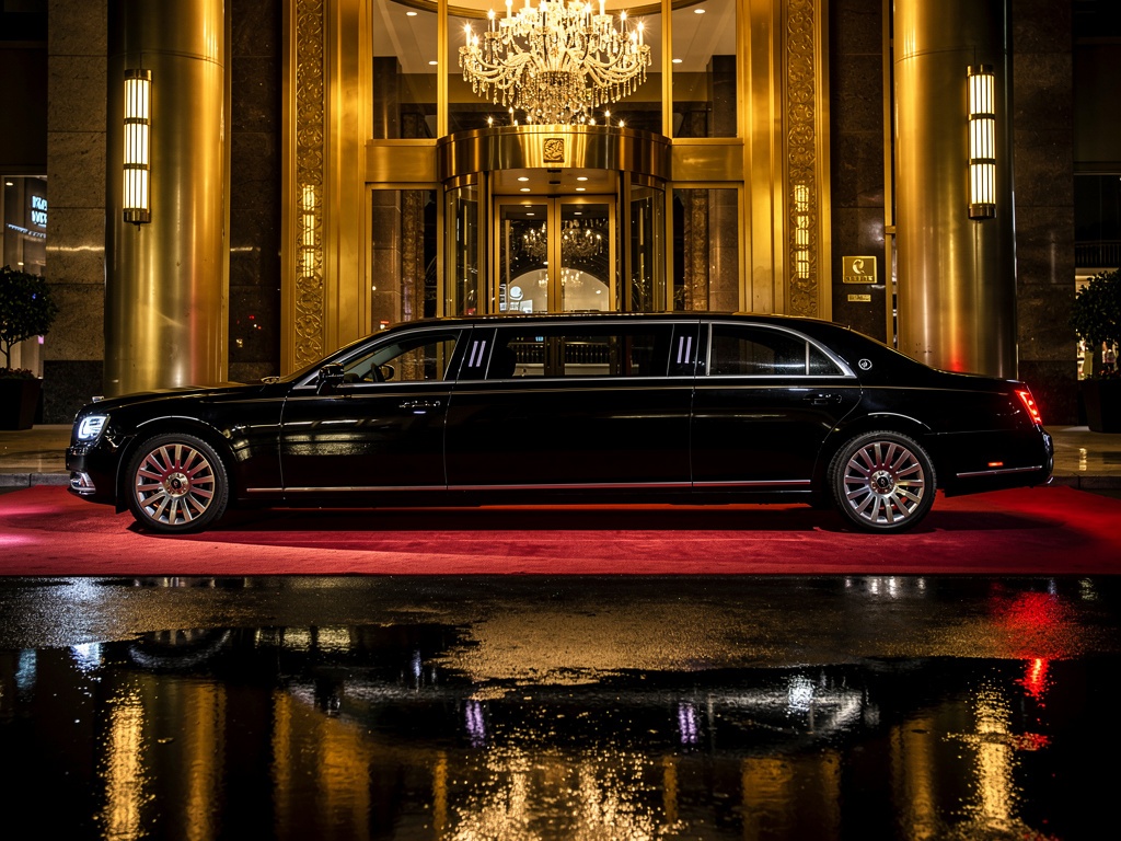 Black Stretch Limousine